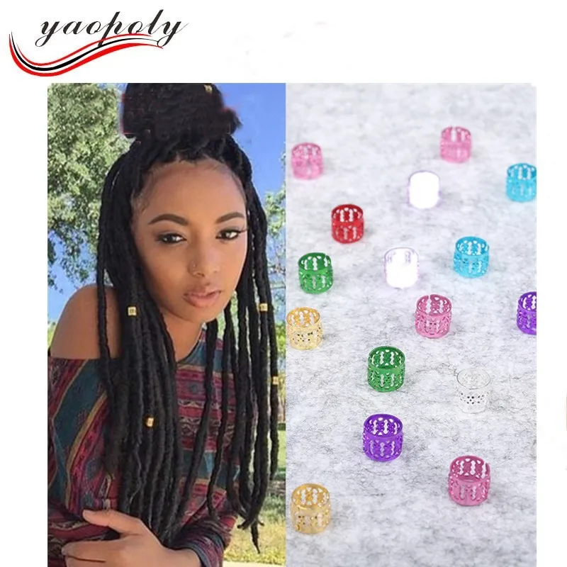 100pcs/lot Hair Braiding Beads For Braids Micro Rings Adjustable Hair