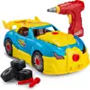 Take Apart Toy Racing Car Kit For Kids,Build Your Own Car Kit Toy For Boys & Girls Aged 3+ - 30 Parts With Realistic Sounds & Li