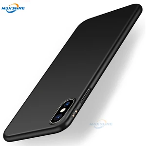 MaxShine Oem matte thin material black durable phone case for iphone x xr xs max