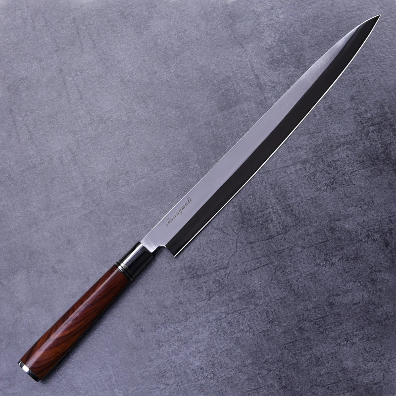 2019 New 12 inch Stainless Steel Japanese Sashimi Knife with wood Handle