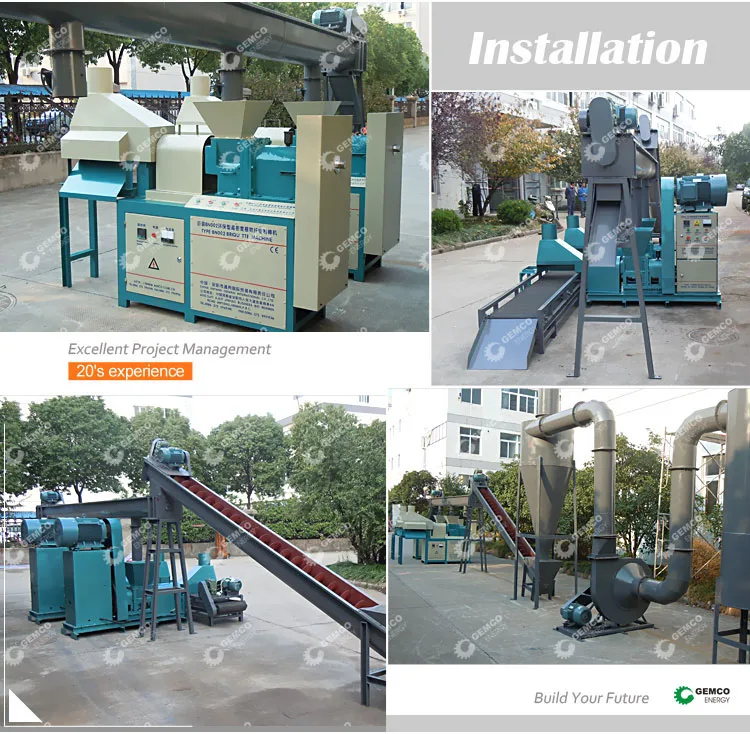 2 ton per hour screw biomass wood briquette extruder machine complete charcoal briquette production line