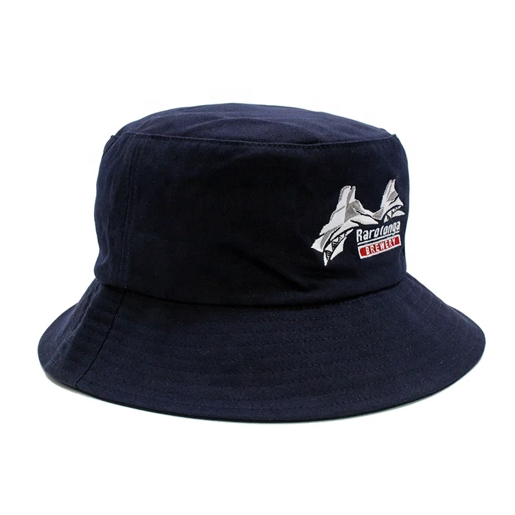 High Quality Plain Navy Blue Bucket Hat Custom With String - Buy Bucket ...