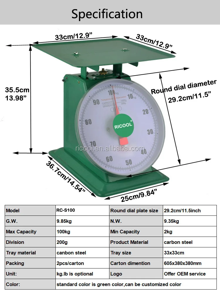 100kg/220lb Spring Scale Type Of Measurement With Two Unit Buy Spring