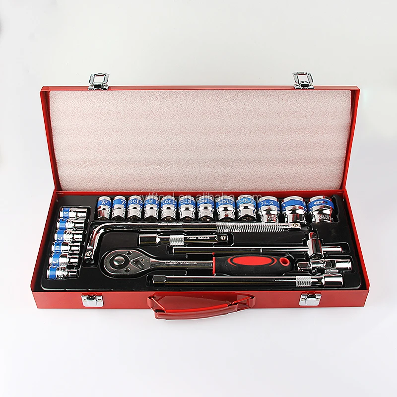 
24pcs phosphating socket set in steel box TF-6016 