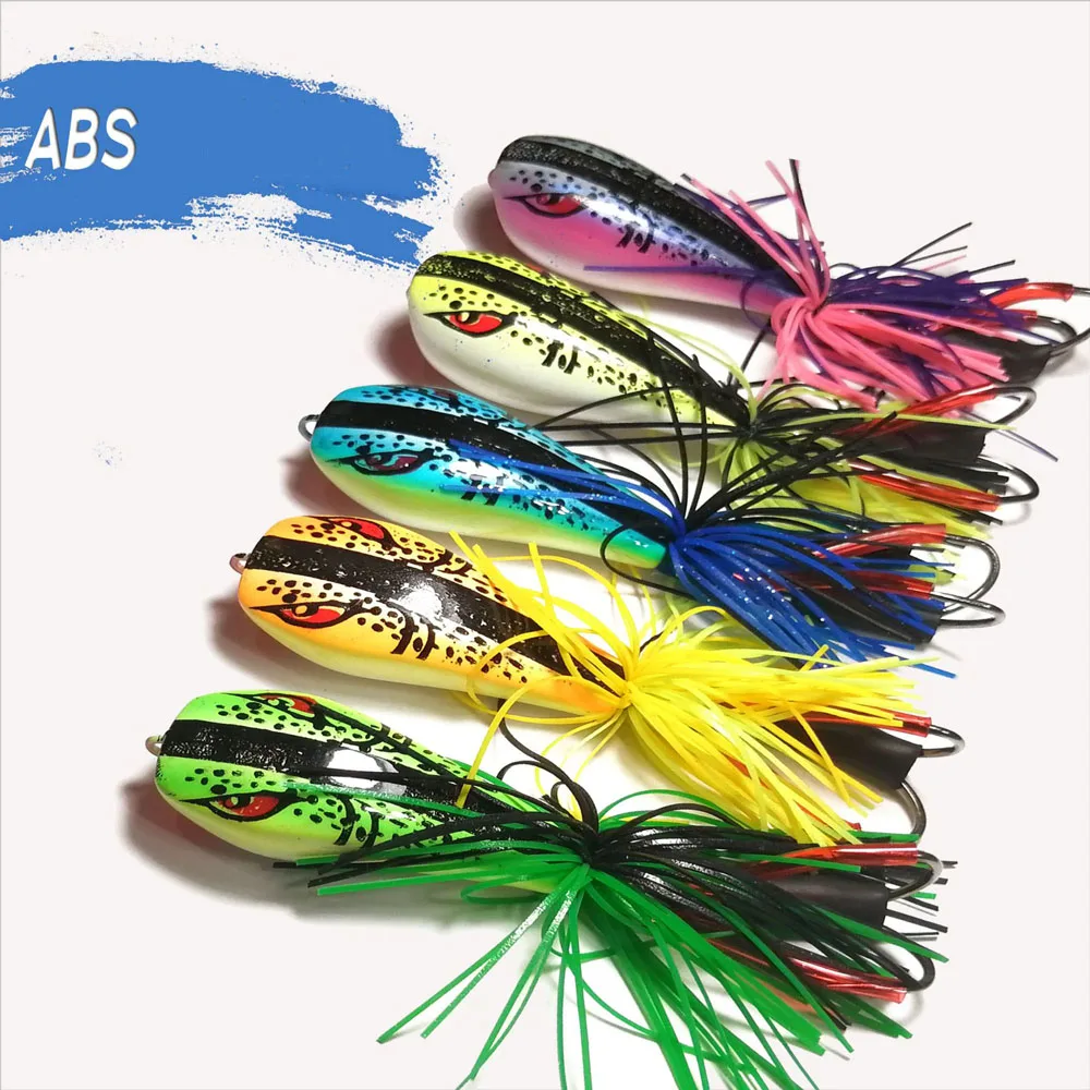 

New design 5.5cm 9g artificial bass soft fishing frog snakehead jump, 11 colors