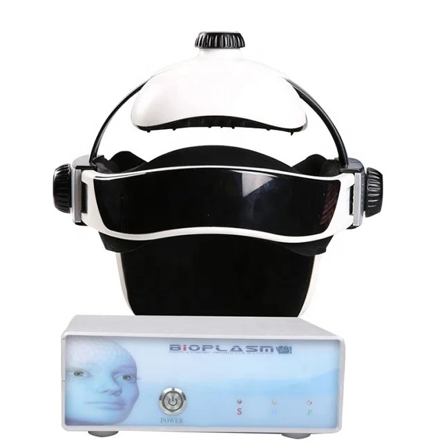 Free shipping wholesale new generation 9DNLS body health analyzer with massager helmet