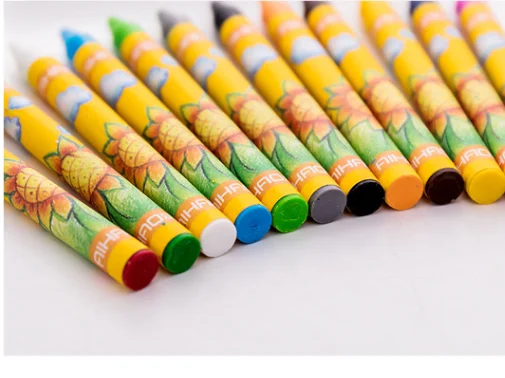 高品质 8/12/24 色蜡笔儿童彩色绘图蜡笔 - buy crayon,jupe crayon