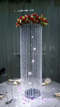 Candle Holder Flower Stand Crylic Crystal Chandelier Centerpieces