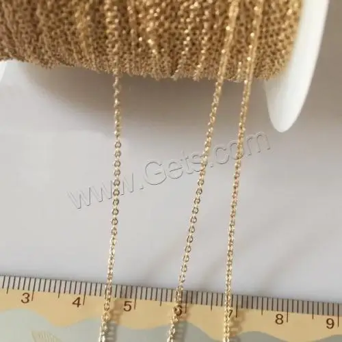 

sold by meter high quality bulk wholesale  14k gold filled oval chain 1033217