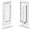 Swing opening type doors and windows aluminum clad wood villa tilt-turn window
