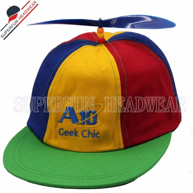Factory Directly Wholesale Cheap Child Cotton Propeller Hat With