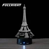 creative gifts oem custom shape acrylic led light eiffel tower