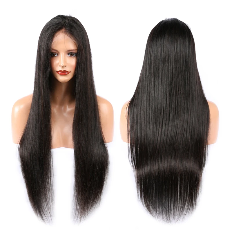 

Free shipping luxury glueless pre plucked virgin human hair full lace wig for black women