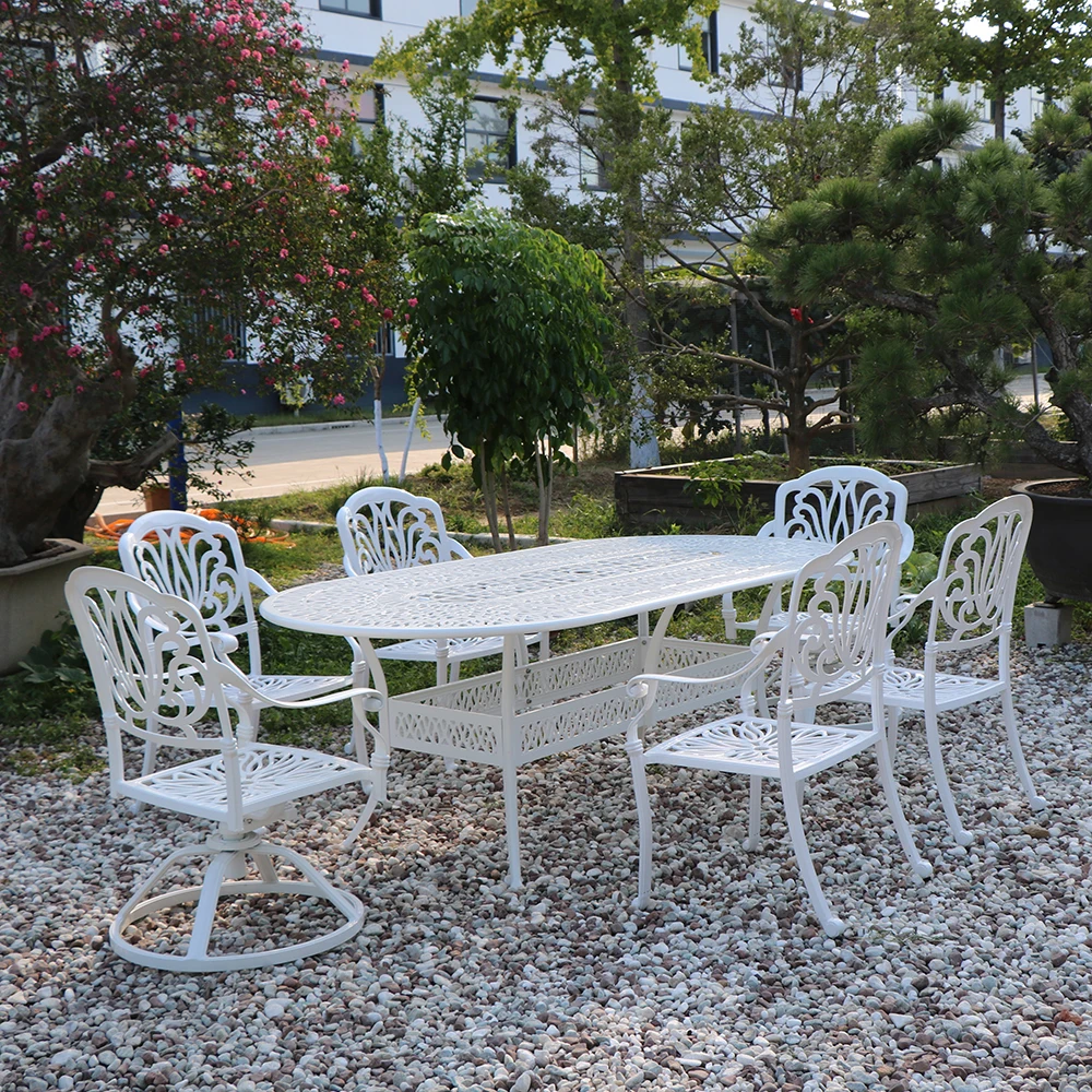 Patio Table And Chairs Bistro Set Aluminum Garden Metal Table And