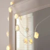 2019 LED Battery Cooperated Rose Decoration Rose Flower String Lights for Wedding Christmas Holiday Party Decor valentine