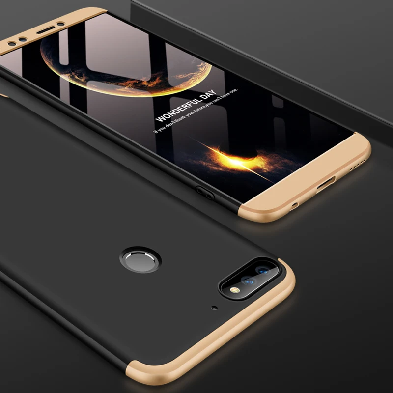 case for Huawei honor 7c Cover, Removable 3in1 Hard PC Shield Back Cover Case for Huawei honor 7c phone cases