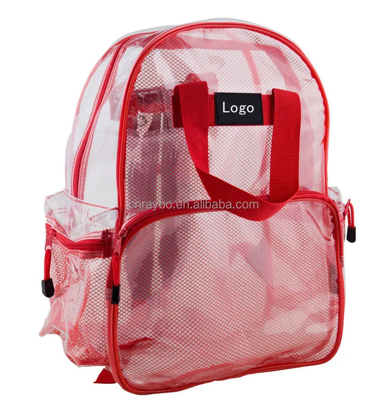 clear and mesh backpacks