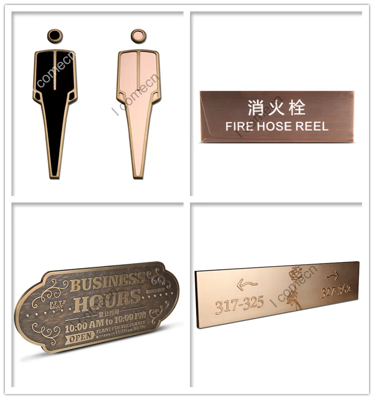 Laser Cut Good Quality Business Letter and logo Antique Bronze Advertising Signs.png