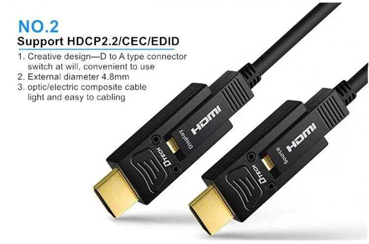 DTECH New Product 16m HD Real 4K HDMI Optical Cable - ANKUX.COM