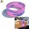 Custom uv color change hand band uv tester bracelet wristband