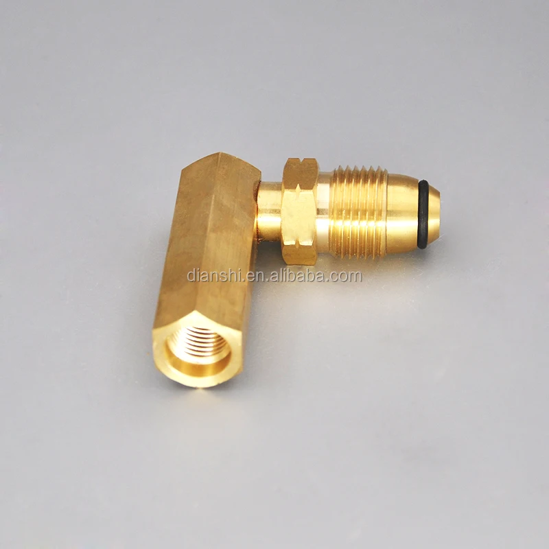 Elbow Fittings With Brass Propane Lp Gas Cylinder Fitting Full Flow Pol