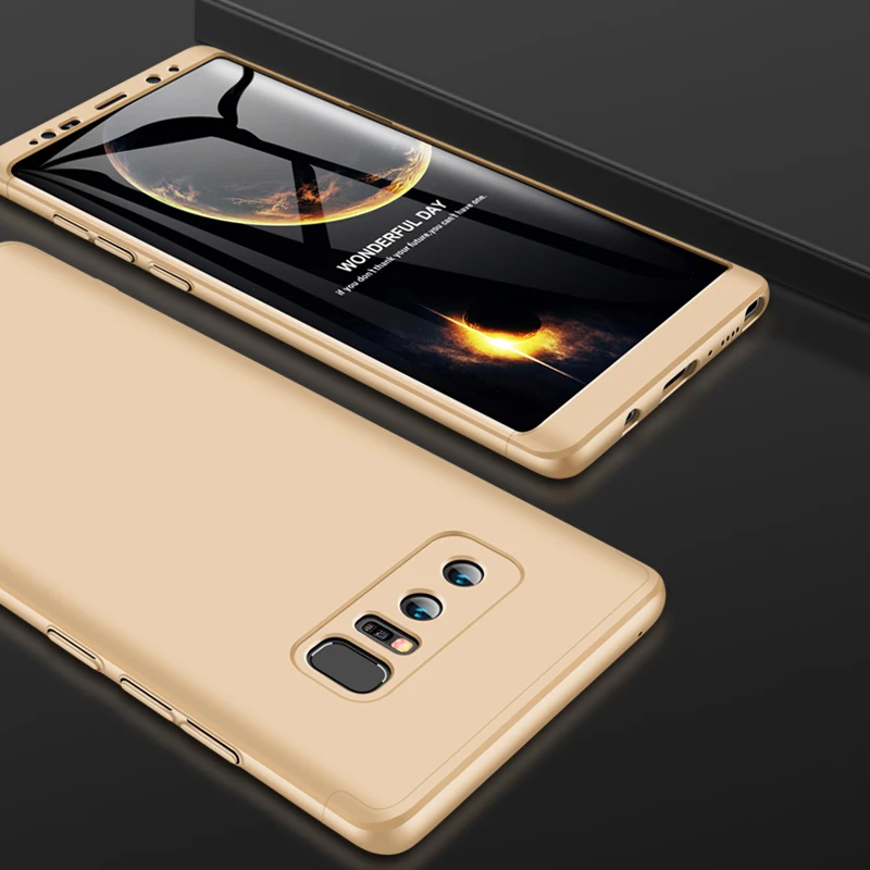 2018 hot sell 360 cover Removable 3in1 Hard PC Shield Back Cover Case for Samsung Galaxy Note8 phone cases