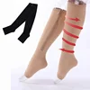 Women Fashion Zipper solid colour Compression Cotton Socks Zip Leg Support Sexy Style Open Toe women Hosiery