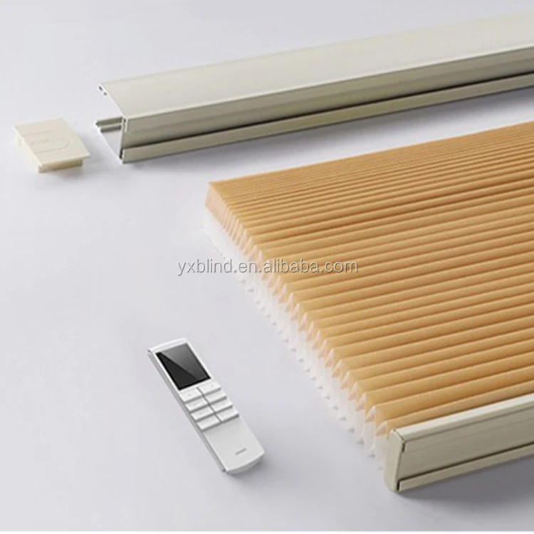 

top quality electric motorized skylight roof window blinds honeycomb with tubular motor, Grey,multi color optional