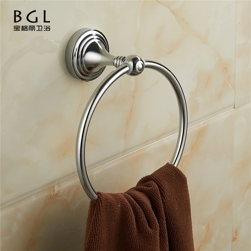 
22132 Bathroom Accessories Brass Chrome Round Towel Ring 