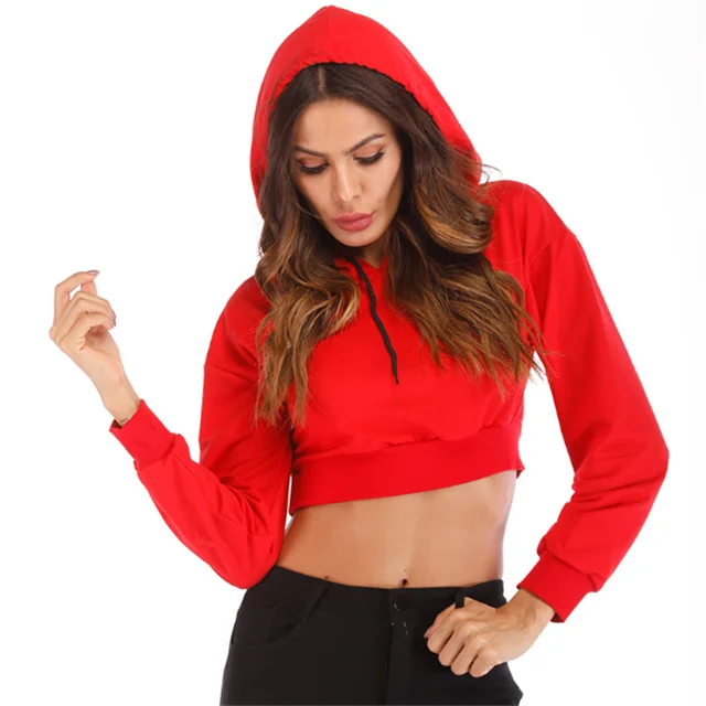 

high quality custom hip hop cropped fashion hoodies women sweatshirt pullover 2018, As show