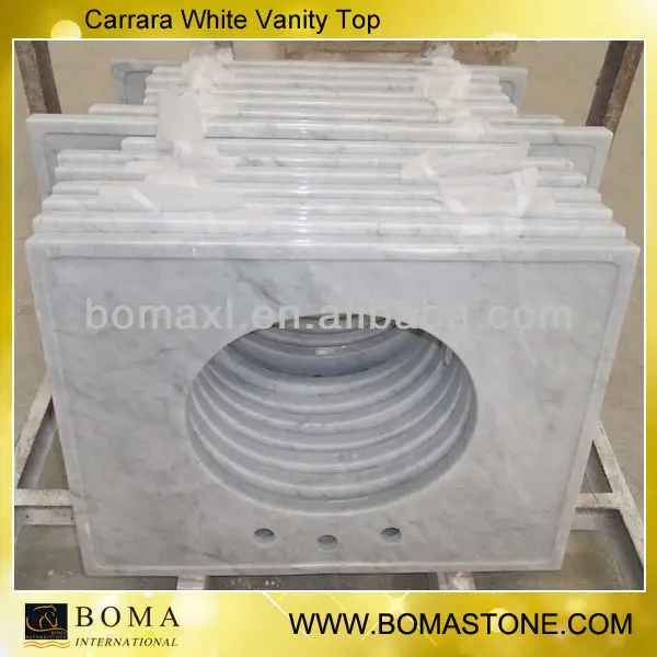 Boma Italian Carrara White Marble For Bathroom Vanity Top