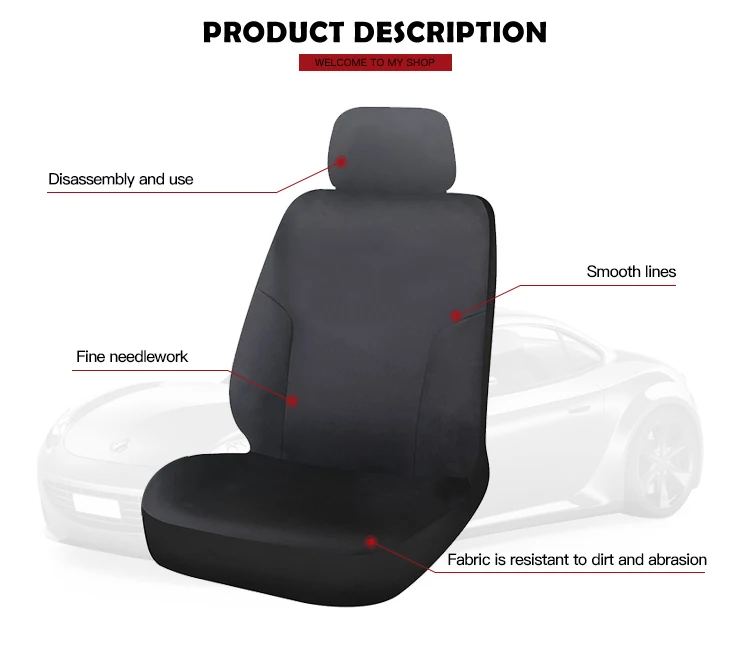 Custom Durable Universal Canvas Car Seat Cover