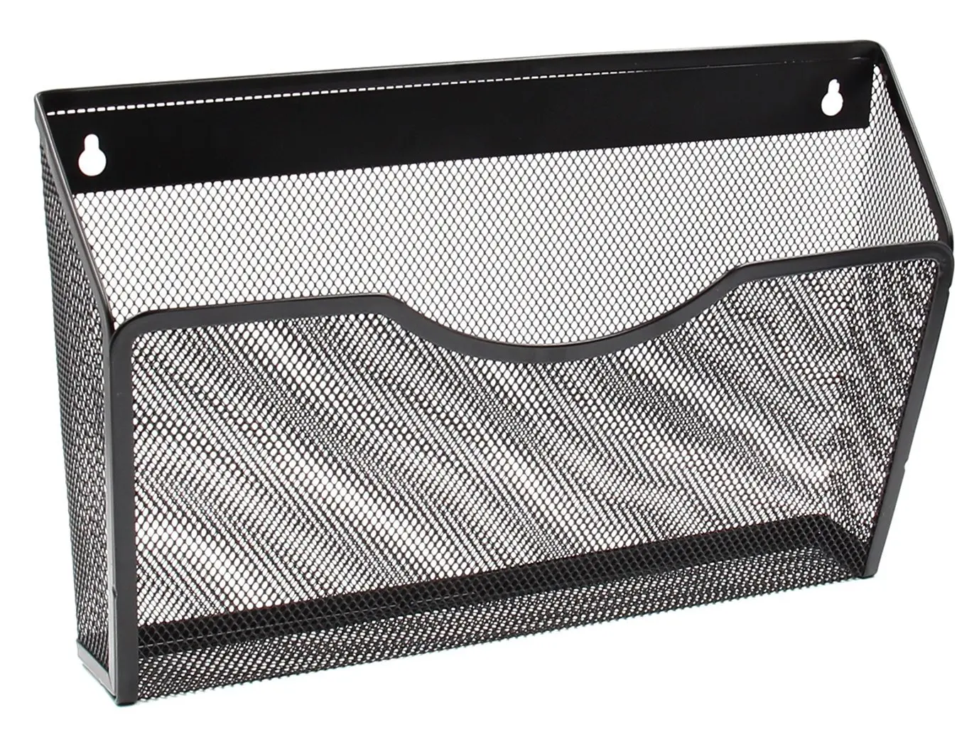 Office Mesh Metal 3 Pocket Rack Wall Mount Hanging File Folder Magazine ...