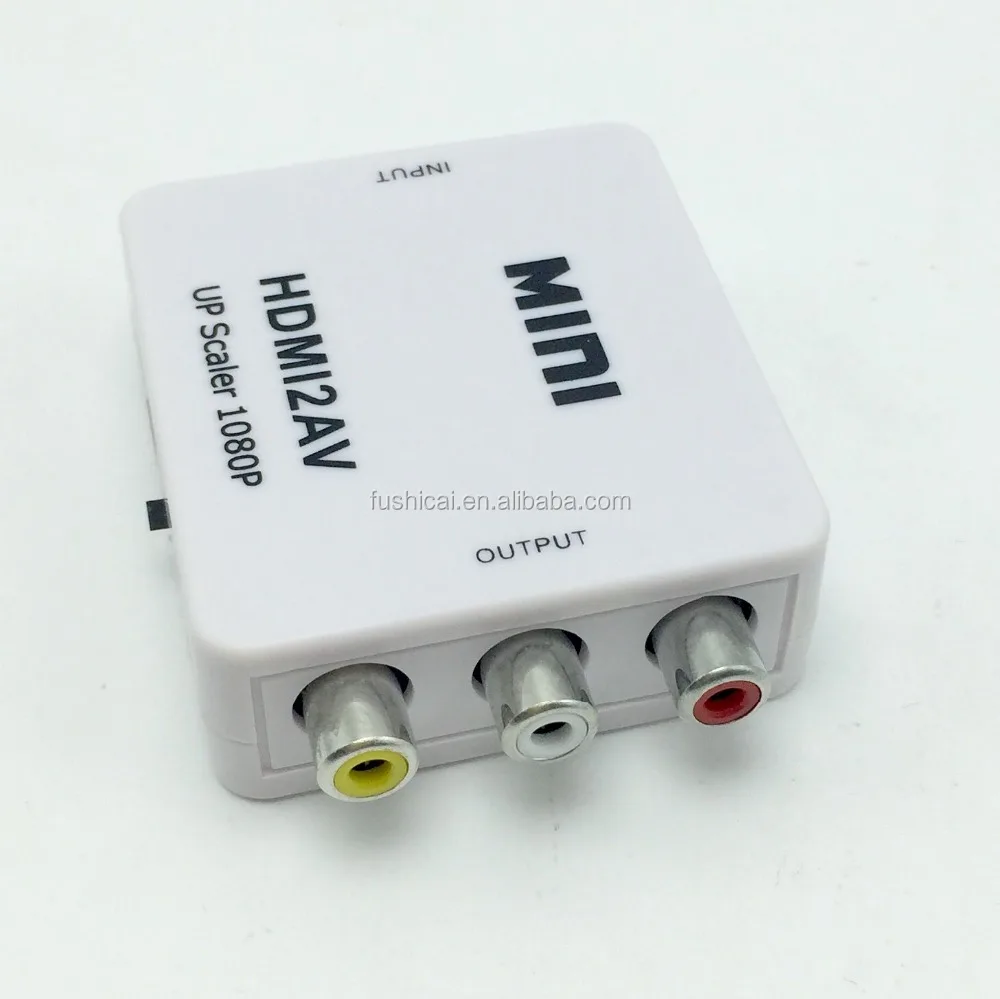 Factory price Mini HDMI2AV HD Audio Video Converter for TV