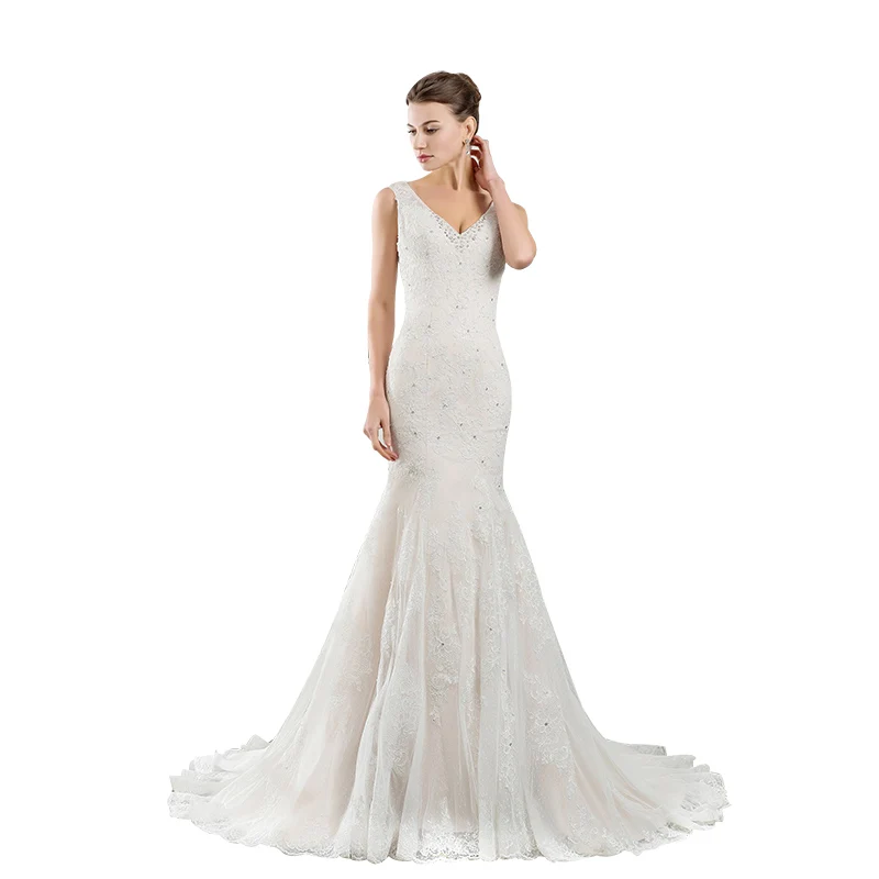 

New design Bridal Gown Factory Lace Mermaid Wedding Dress, Request