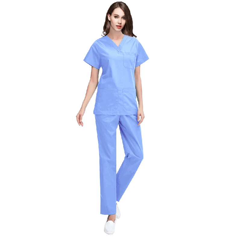 
wholesale OEM nurse scrubs uniforms spandex scrubs 