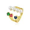 new bargains on rainbow sapphire white pearl ring