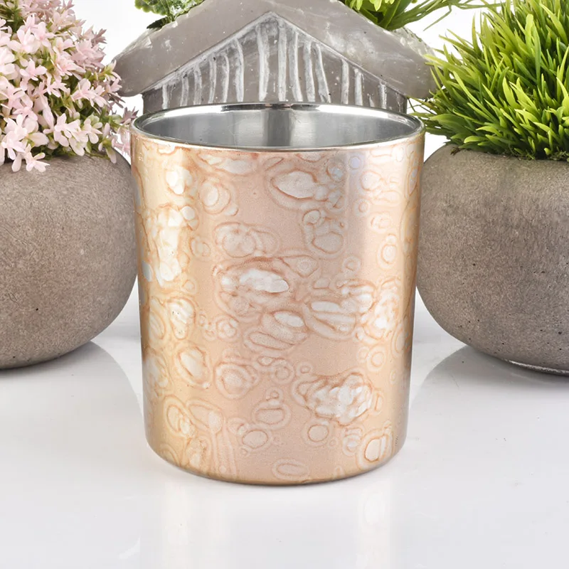 Customized cylinder candle vessel votive glass candles jars scented wedding decor wholesales