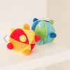 M+ Baby Soft Plush Ball Toy 15cm Music Plush Rattle Animal Grip Training Educational