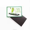 2017souvenir cucumber custom magnetic card fridge magnet gift return