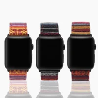 

JUELNOG Women Unisex Fabric Woven Strap Nylon Watch Band for Apple Watch Band