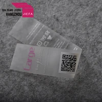 

Eco-friendly TPU printed clear garment label /clothing TPU labels