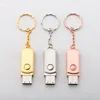 Customized logo lasered metal swivel 3.0 key usb flash drive 4gb metal twister 2.0 usb pendrive