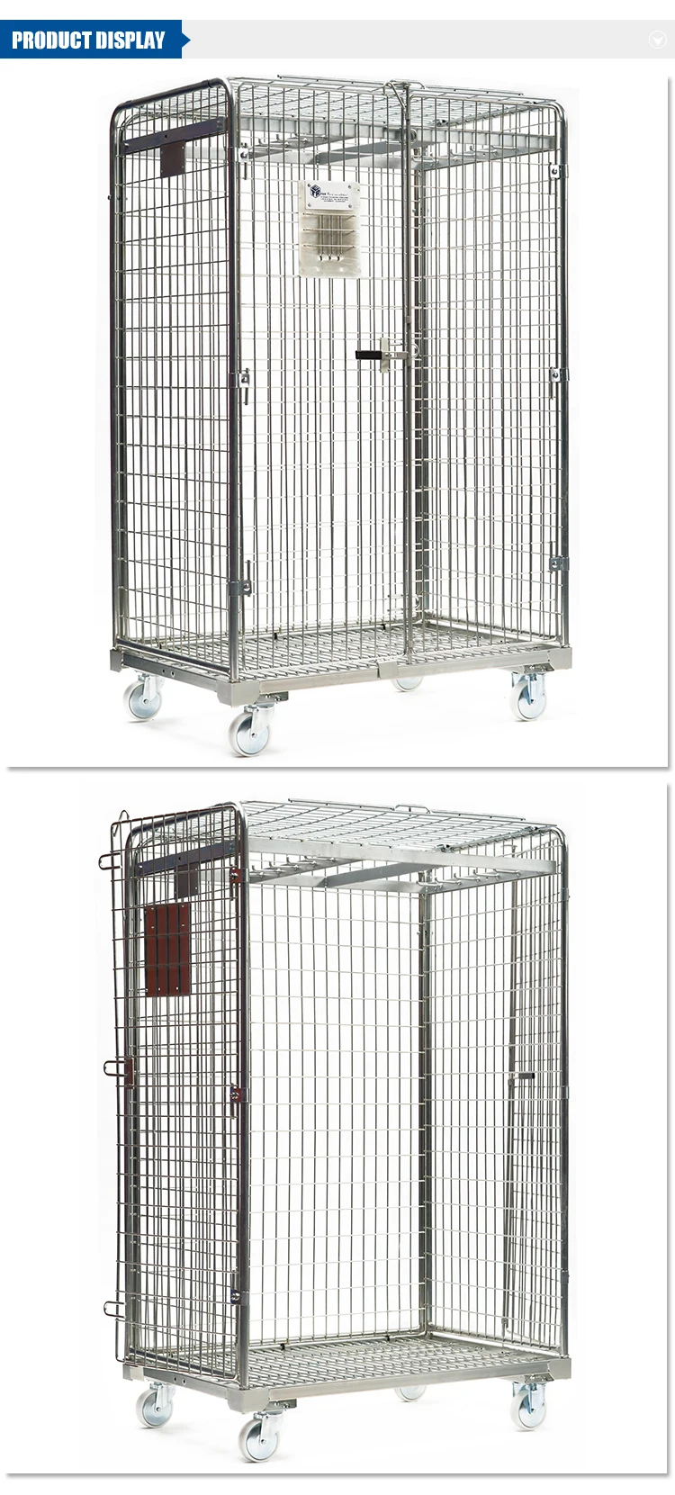 Meat Trolley Roll Cage Container Big Size To Hang Carcasses - Buy Meat 