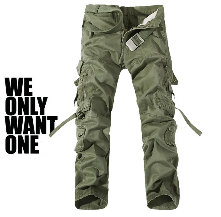 

X85990B plus size man cargo pants fashion solid color men trousers, As pictures