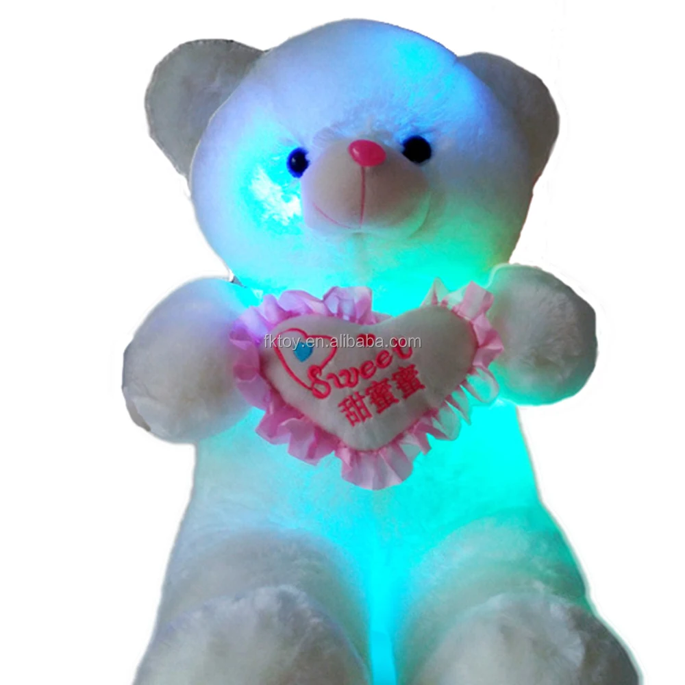 flashing teddy bear