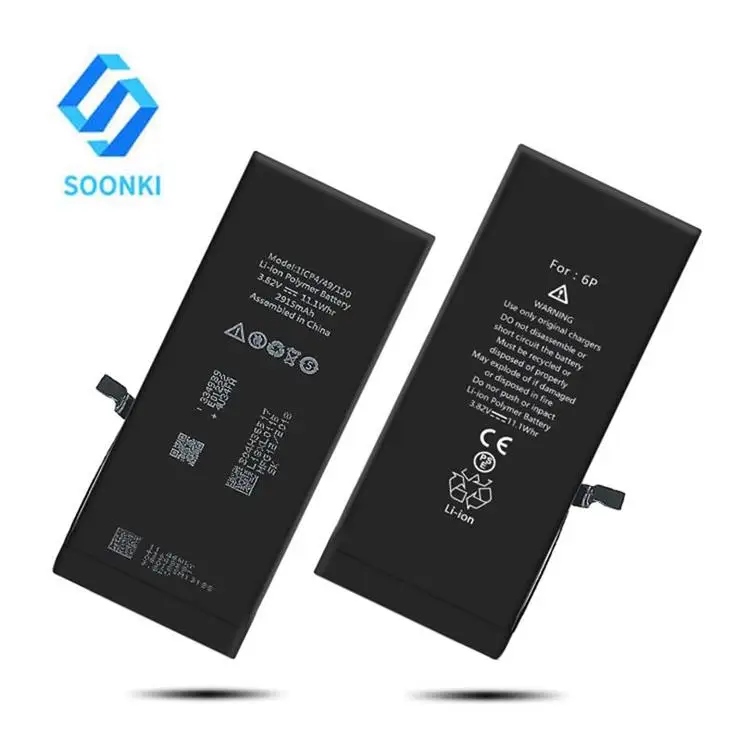

Free sample mobile phone 6g li-ion lithium batteries wholesale standard capacity for iphone 6 battery