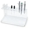 Desktop Small Acrylic Pipette Holder, Clear Acrylic Pick Up Tube Display Stand