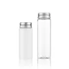 50g Test Tube Bottle With Silver Screw Cap Clear Glass Bottle 50ml 80ml
