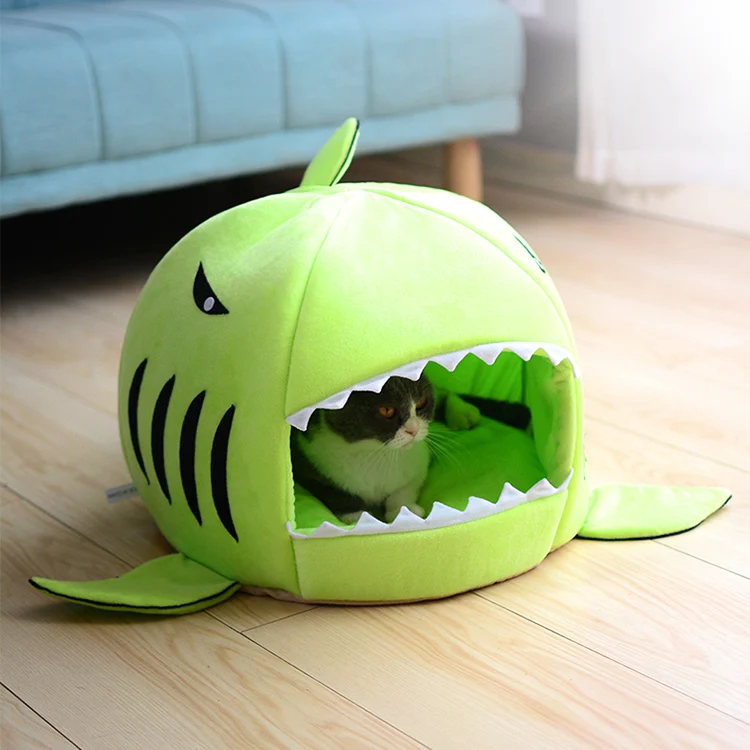 
Canopy Washable Raised Fancy Sofa Shark Pet Cat Bed Luxury Cat Dog Pet House for Sale 